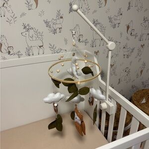 Pottery Barn Kids White Crib Mobile